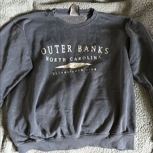 Vintage Outer Banks Crewneck in Gray